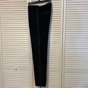 Michael Kors Collection side zip trousers black